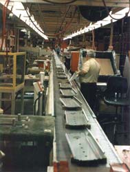 Amorbelt can run continuously, index, or be run by hand for assembly line production.