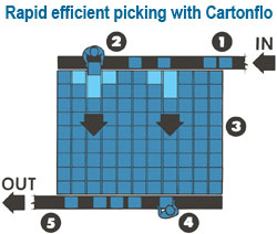 Rapid efficient picking with Cartonflo