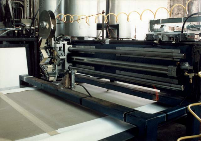 Kornylak offers a Seam Taping Unit for use with ridge panel insulation production line.