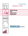 Phenolflo meter, mixing, and dispensing machine brochures for Phenolic foam.