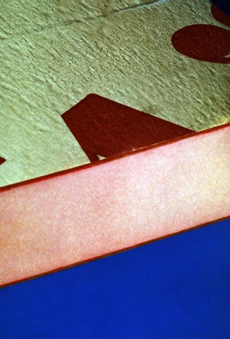Here is a sample of a Phenolic foam integral skin panel.