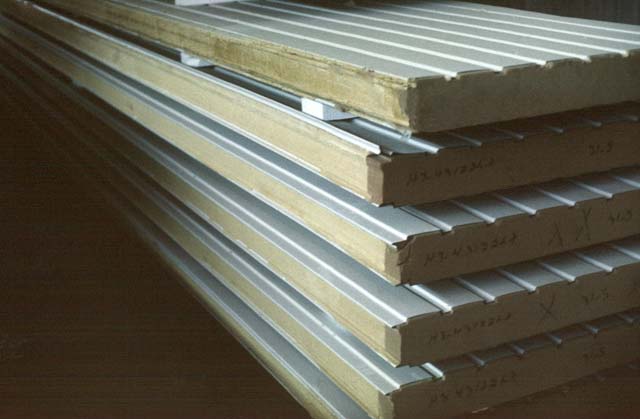 Stran Steel foam core steel building panels.