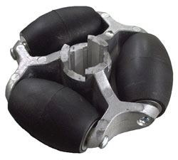 This is the back side of the hex bore Omniwheel. They are used in pairs. Click to enlarge.