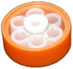 Superwheel is an all plastic skatewheel for gravity flow conveyors.