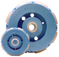 Transwheels come in two diameters 2 inches and 4 inches.