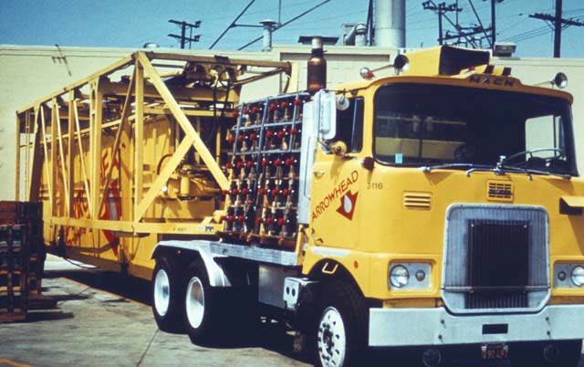 Here Strad-O-Lift is used to haul bottled water around town.